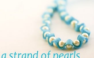 pearl ribbon DIY necklace DIY pearls and ribbon necklace