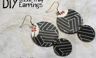 Jewelry tutorial - DIY sushi tray earrings {video} Jewelry tutorial - DIY sushi tray earrings {video}