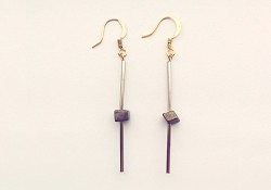 DIY minimalist tube earring tutorial