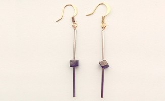 DIY minimalist tube earring tutorial