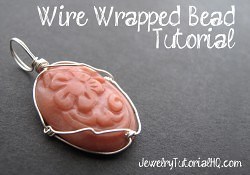 Wire wrapped caged bead tutorial (video)