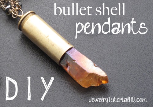 DIY bullet shell pendants