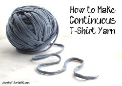 how to make continuous t-shirt yarn