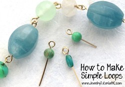 how to make simple wire loops - video jewelry tutorial