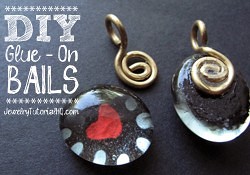 DIY Aanraku Glue - On Bails for scrabble tile pendants