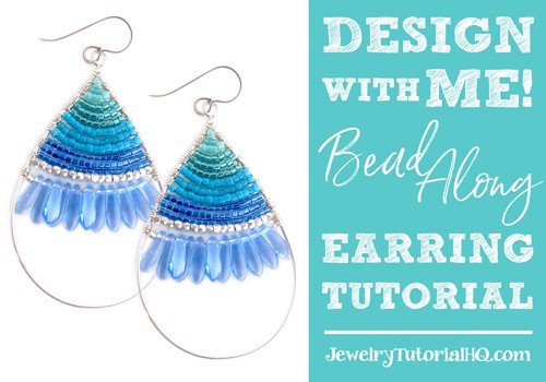 Design with Me! Beaded wire earring tutorial bead-along