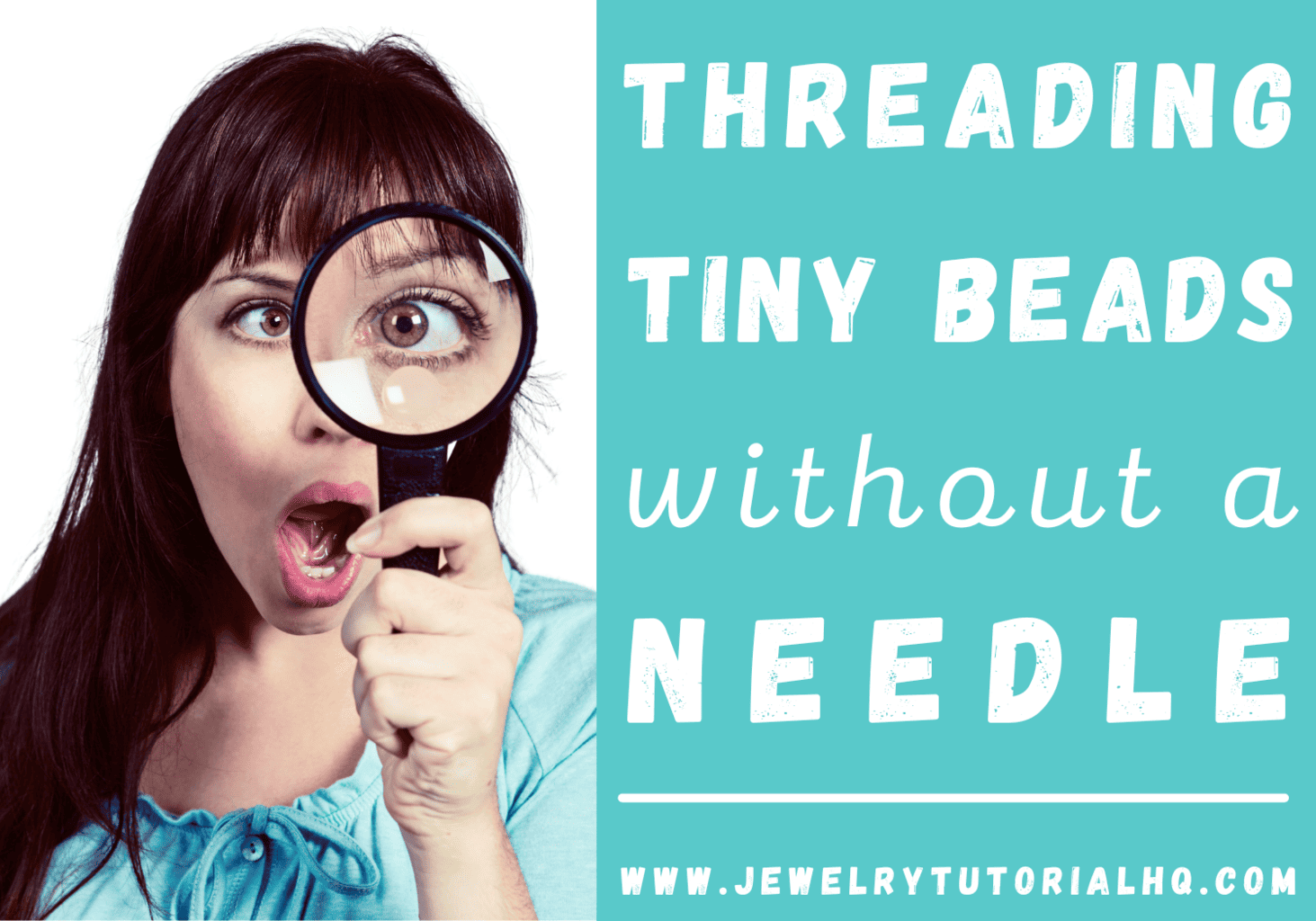 Threading Tiny Beads without a Needle Cord Stringing Hack Jewelry