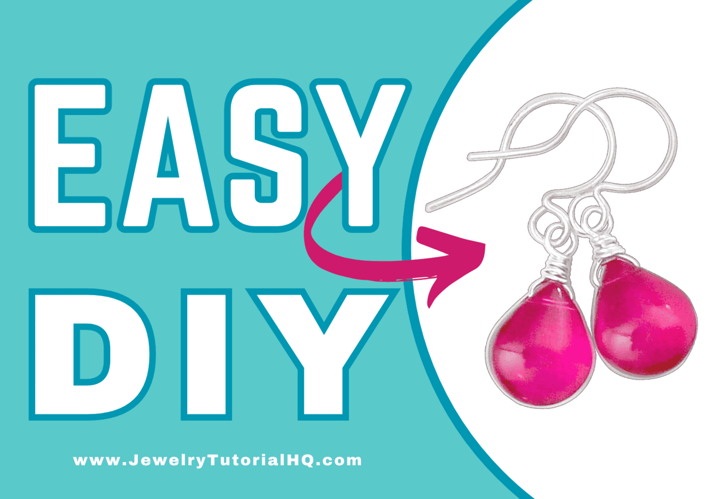How to Wire Wrap a Briolette Drop Easy DIY Earring Tutorial Jewelry Tutorial Headquarters